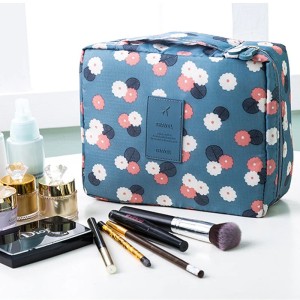 New Waterproof Travel Zipper Cosmetic bag Toiletry Bag Makeup pouch Women Cosmetic organizer Nylon Make Up Organizer Women's Handbag portable storage