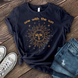 One With The Sun T-shirt for Girls/Women's