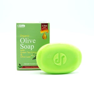 ORGANIC DR ROMIA OLIVE SOAP WITH GREEN TEA EXTRACT & OLIVE LEAF 100GM