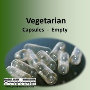 Organic Vegetarian Empty Transparent 0 Size Capsules 100Pcs