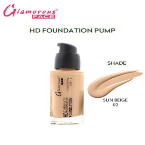 Original Glamorous Face HD Foundation Long Lasting Waterproof ( Shade No 02 Sun Beige )