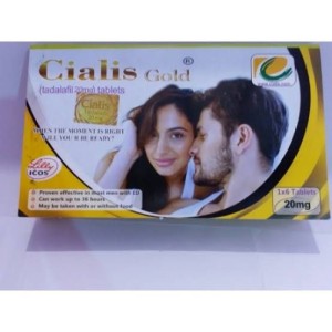 ORIGINAL GOLD CIALIS 20MG 6 TABLETS CARD MADE IN UK