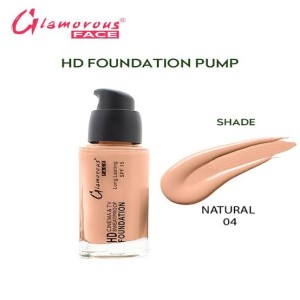 Original HD Glamorous Face Long Lasting Waterproof Liquid Foundation (Shade No 04 Natural)