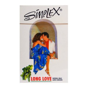 Original Imported Simplex Long Love Natural Male Latex Condoms 3-Pack