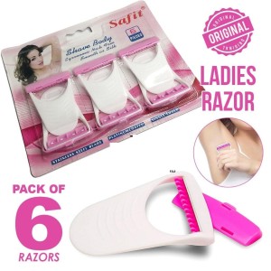 Original Safit care women soft Razor Pack Of 6 Pcs , Disposable Razor, Shaving & Trimming Razor-6pcs