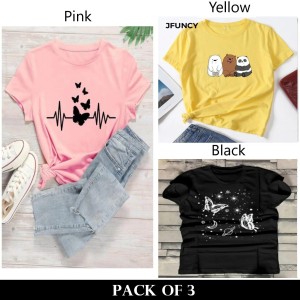 Pack Of 3 T-Shirts For Womens