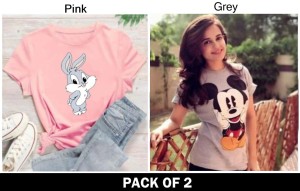 Pack Of 2 T-Shirts For Womens