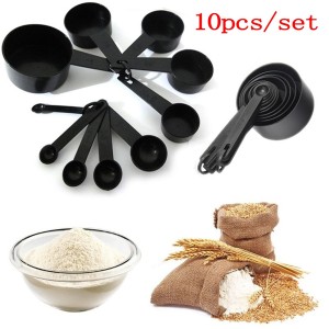 Pack of 10 Measuring Cups and Measuring Spoons Baking Kitchen tools