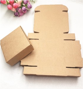 Pack of 10 Packaging Boxes 3 x 3 x 1 inches Kraft Aircraft gift Jewelry Accessories Storage Box