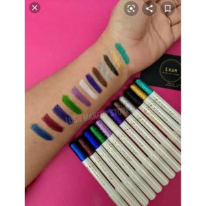 Pack Of 12 Glitter Eye And Lip Pencils