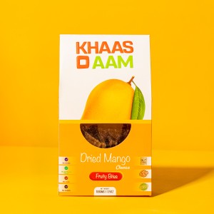 Pack of 12 KhasoAam Mango Chaunsa Flavor 100 Gm, 100% Natural Dried Mango Fruit Candy Premium Mango Fruit Bar, Aam Papad Mango Pulp Jelly Fruit Bites