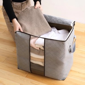 Pack of 20 Portable Bamboo Charcoal Clothes Blanket Large Folding Bag Storage Box Organizer