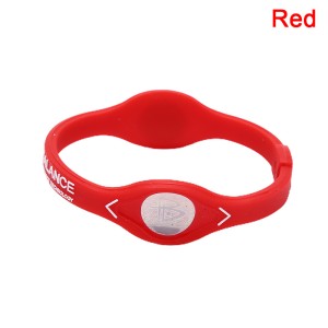 Pack of 2 - Power Balance Energy Health Bracelet for Sport Wristbands - Red