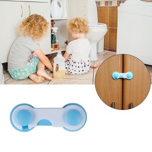 Pack Of 2 Child Baby Safety Lock Easy Install With Adhesive No Screws Or Drilling