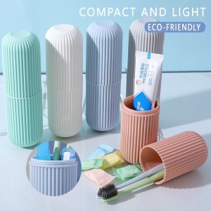 Pack of 2 Toothbrush Travel Case, Portable Travel Toothbrush Holder Case, Toothbrush Case Set for Camping, Traveling, Home, School, Business, Bathroom