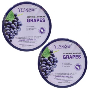 Pack Of 2 Yesnow Grapes Soothing & Moisturizing Gel 99%