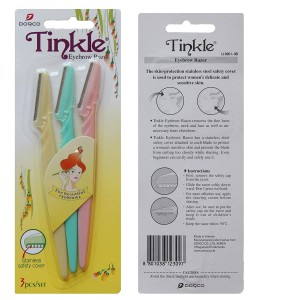 Pack Of 3 - Tinkle Eyebrow Razor Easily remove hairs,Facial Hair Remover