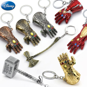 Pack Of 3 Big Sizes Thor Hammer Keychain, Axe Stormbreaker Keychain, Infinity Gauntlet Keychain Key Ring For Marvel Lovers