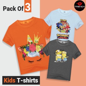 Pack Of 3 T.shirts For Kids