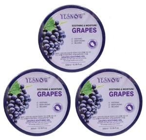 Pack Of 3 Yesnow Grapes Soothing & Moisturizing Gel 99%