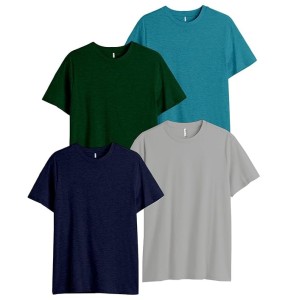 Pack of 4 Plain Half Sleeves T-shirts