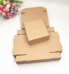 Pack of 50 Packaging Boxes 3 x 3 x 1 inches Kraft Aircraft gift Jewelry Accessories Storage Box
