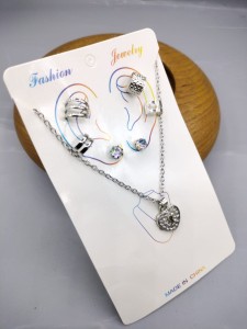 Pack of Jewelry set 3 earring Rings- 1 Necklace / Pendant