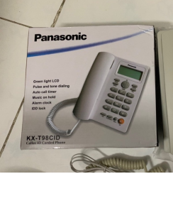 Panasonic KX-T98CID Telephone - Corded Landline Phone with Caller ID Display and Speakerphone