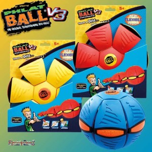 Phlat Ball V3 Kids Games Throw a Disc Catch a Ball Flying Transfiguration Ball