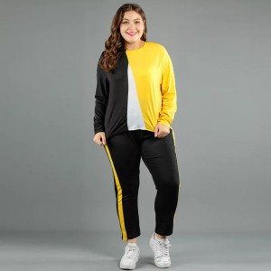YELLOW AND BLACK GYM SUIT FOR WOMEN