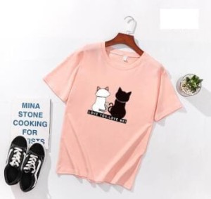Pink T Shirt for women n girls Summer collection in stylish new CUTE printed round neck half sleeves T shirt
