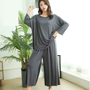Plain Shirt Plazo style Night suit for her by Hk Outfits