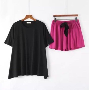 Plain Tshirt and Short Sleepwear For Girls and Women