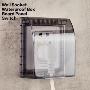 Plastic Wall Switch Waterproof Cover, Wall Socket Waterproof Box Board Panel Switch Protection Box with Flip cap cover