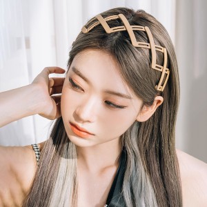 (1pc )Portable Foldable Headbands For Women Girls Men Solid Color Bezel Headbands Korean Vintage Hoop Hair Accessories
