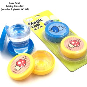 Portable Folding Collapsible Magic Cup Set of 2