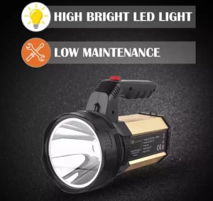 Portable LED Search Light DP 7313 Torch 8W LED 6000mAh DP Led Light Portable Rechargeable Search Light LED Spotlight Lighting Ultra Bright Outdoor