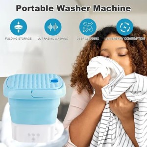 Portable Mini Folding Washing Machine Portable Mini Laundry Machine For Clothes Multi Color