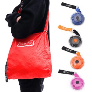 Portable Shopping Bag Eco Friendly Fold able Reusable Storage Shopping Shoulder Bags Organizer Large Roll Up Round Folding Travel Totes Shopping Bag G