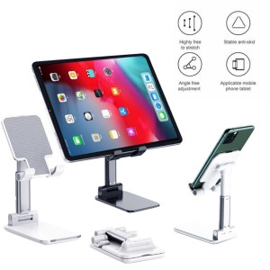 Portable Stand Angle Height Adjustable Foldable Cradle Dock Universal Desktop Table Cellphone Extendable