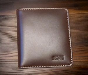 Slim Genuine Leather Short Wallet Mini Card Holder For Men Bk's