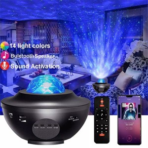 Projector Night Lamp With Music Bluetooth Speaker