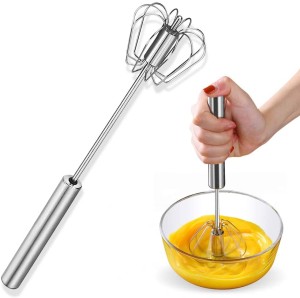 Push Whisk Manual Turning Cream Mixer Multifunctional Automatic Handheld Push Whipper Egg Blending Beater