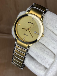 Rado Jubile Couple Gold Dial Watch Set - Elegant and Timeless Timepiece for Couples