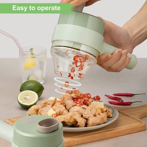 Rechargeable Handheld Portable Kitchen Vegetable Cutter with Chopper (Box Packing)