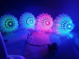 RECHARGEABLE Lighting Badminton shuttlecock - 5 PC in 1 pack with 1 charger