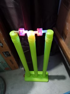 Rechargeable Lighting Wicket Bails - glow on hit