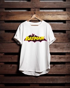 Round Neck Batman Printed T Shirts Cotton Fabric Soft and Comfortable T shirts