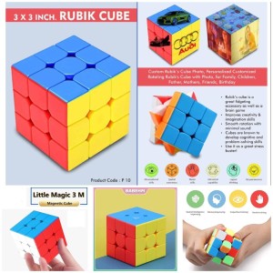 Rubik Cube Stickerless Qiyi Warrior Rubiks Cube Magic Speed Cube Puzzle Toys Rubik's Cube Memory And Responsiveness Rubik Cube Concentration Rubic Cub