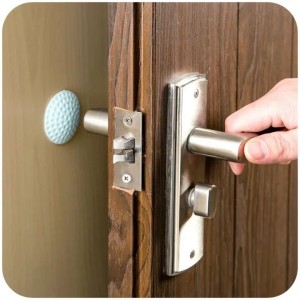 Self Adhesive Rubber Door Buffer Wall Protectors Door Handle Bumpers for Door Stopper Doorstop